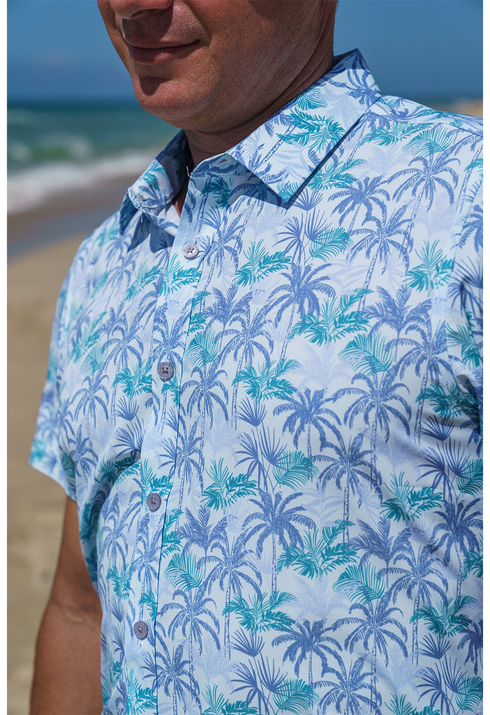 STRETCH SHORT SLEEVE ALOHA SHIRT: HIBISCUS SCENT – Aloha Ave Store