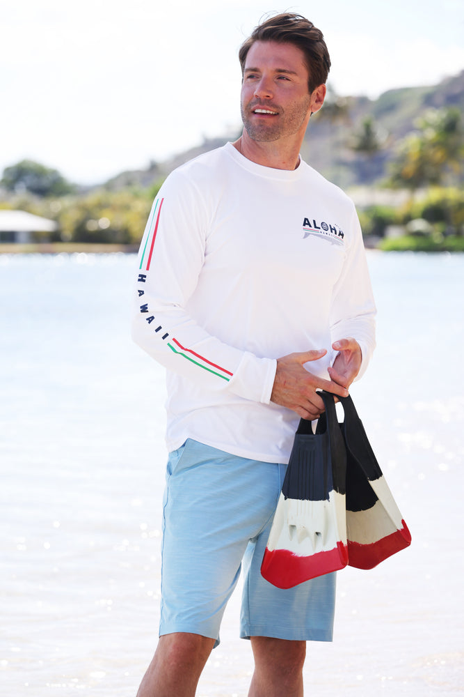 Cool Long Sleeve T-Shirt : Aloha Shark