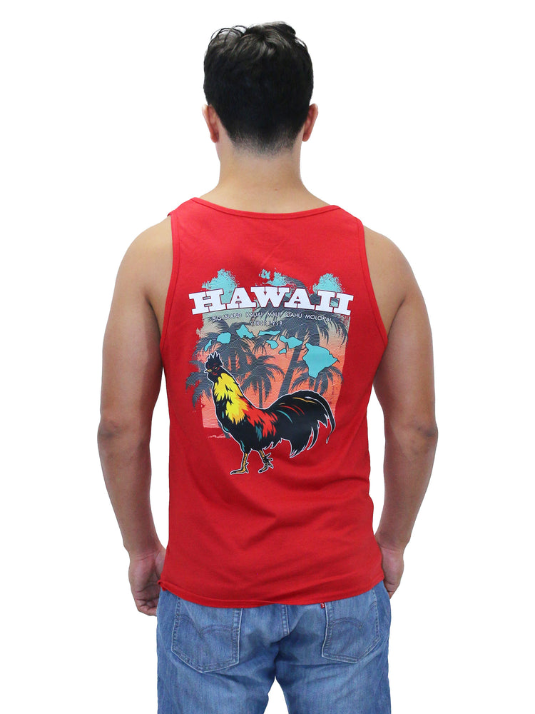 MEN'S TANK TOP: Hawaii Rooster