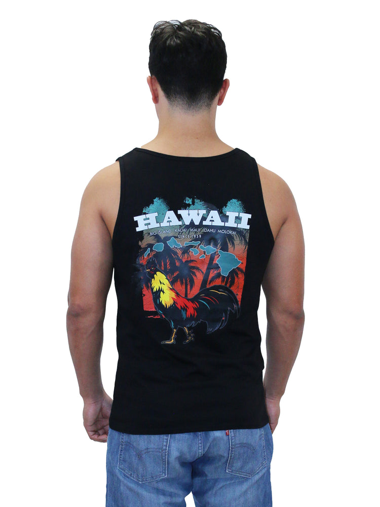 MEN'S TANK TOP: Hawaii Rooster