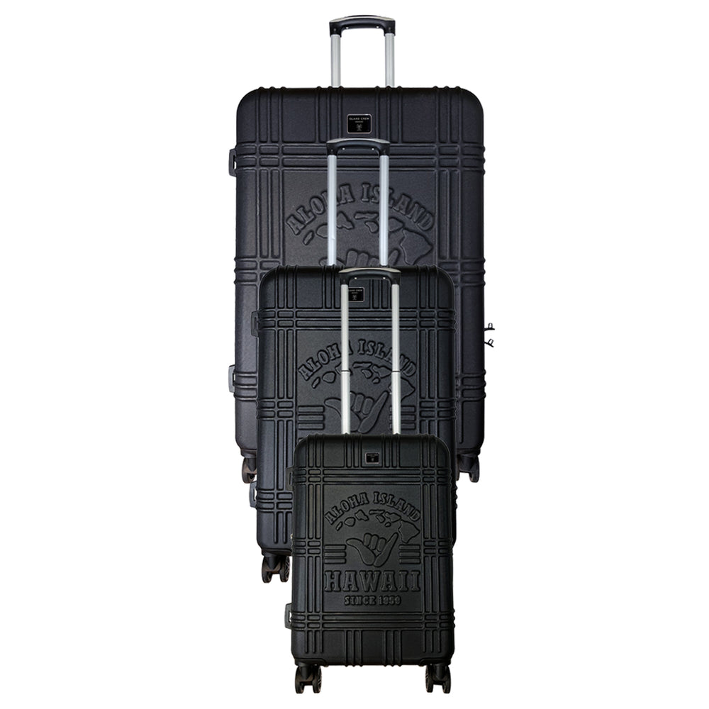 LUGGAGE BAG : 3 Piece Hardside Spinner Luggage Set W/ TSA Lock