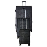 LUGGAGE BAG : 3 Piece Hardside Spinner Luggage Set W/ TSA Lock