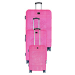 LUGGAGE BAG : 3 Piece Hardside Spinner Luggage Set W/ TSA Lock