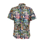 STRETCH SHORT SLEEVE ALOHA SHIRT: California