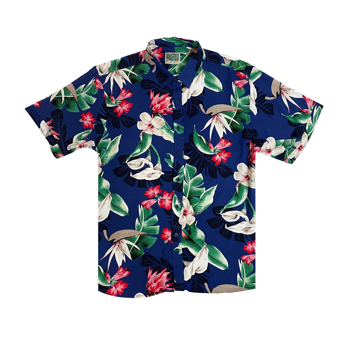 Buy Lilly Green Leaf - Oversize Hawaiian Collar Shirt by