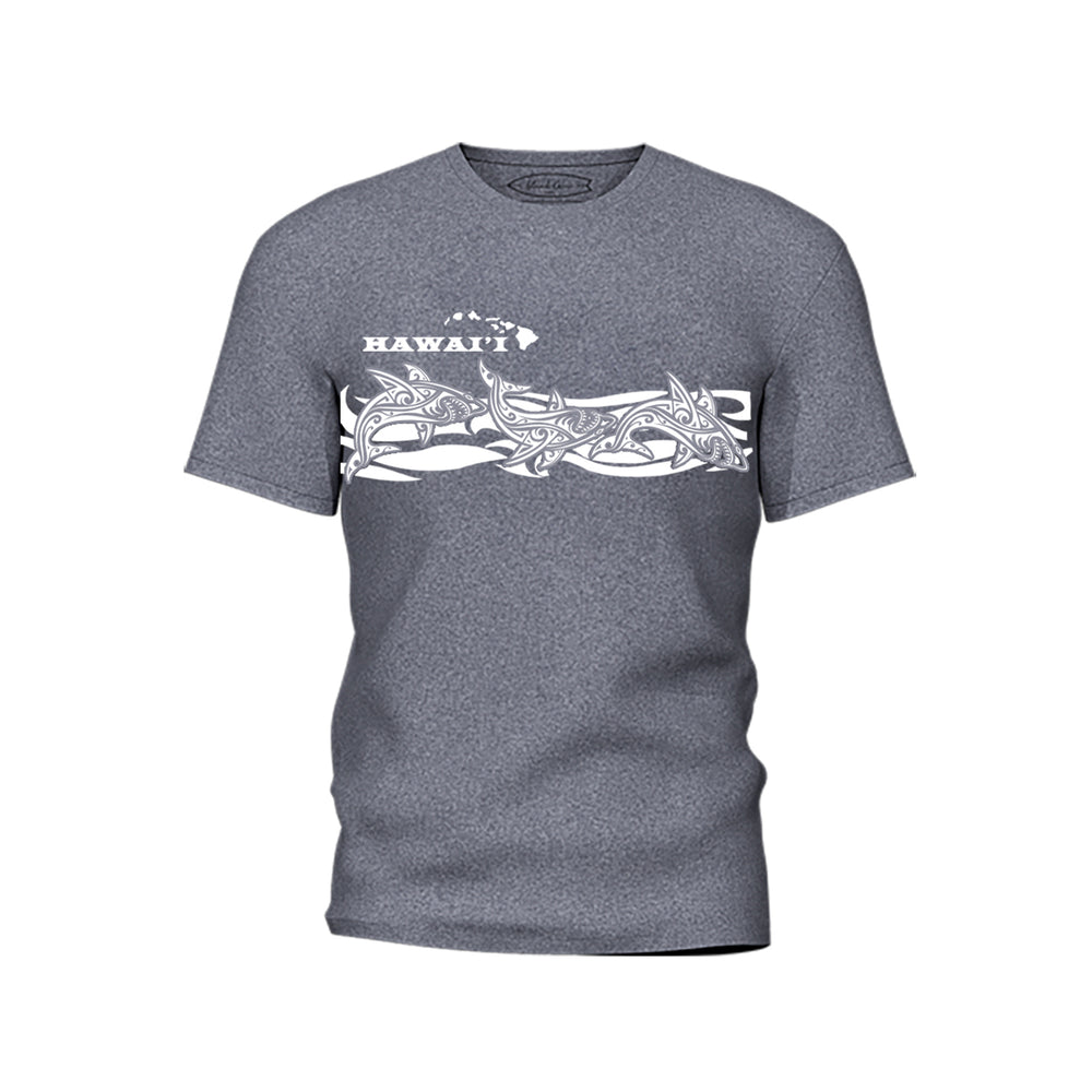 Tri-Blend Short Sleeve T-Shirt: Shark