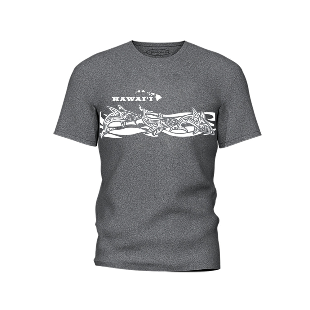 Tri-Blend Short Sleeve T-Shirt: Shark