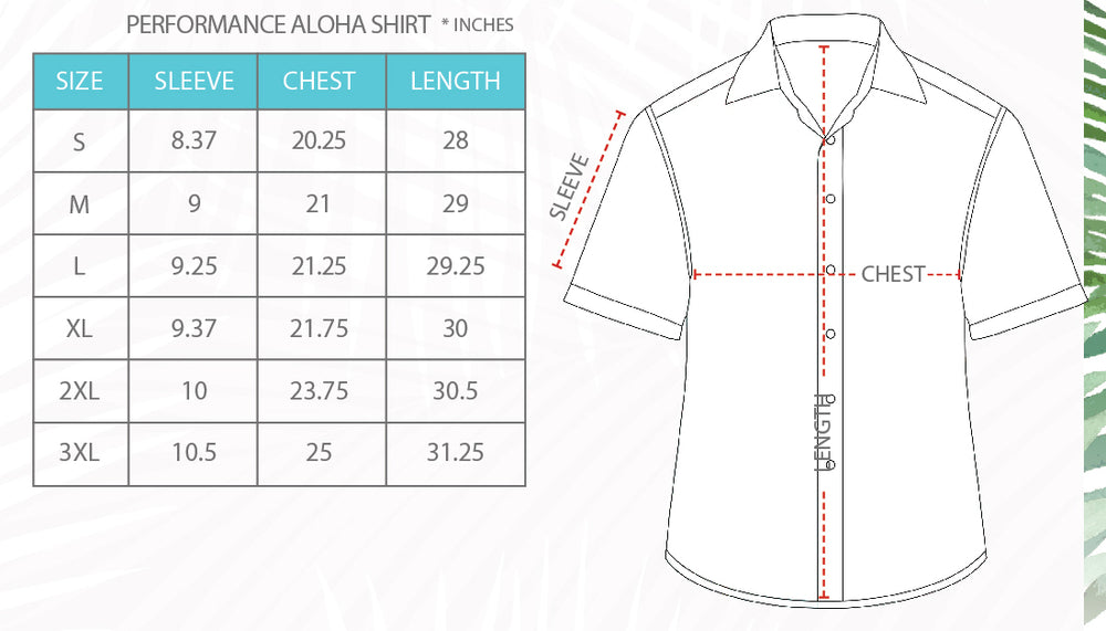 STRETCH SHORT SLEEVE ALOHA SHIRT: TROPICAL BREEZE