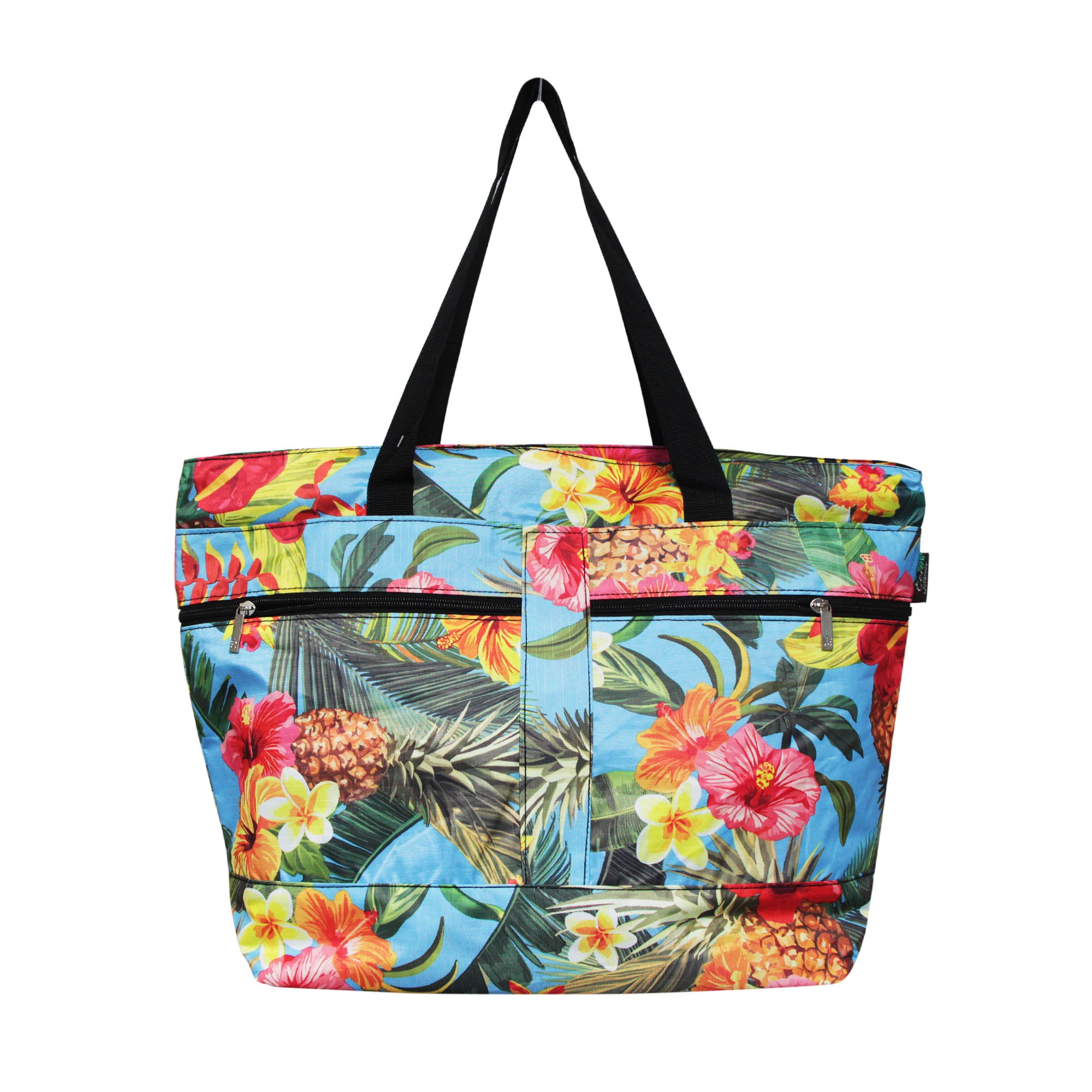 IKEA *NEW DESIGN* MEDIUM LEAF TOTE BAG LAUNDRY BEACH GROCERIES TROPICAL  TRIBAL *SAME DAY SHIPPING*