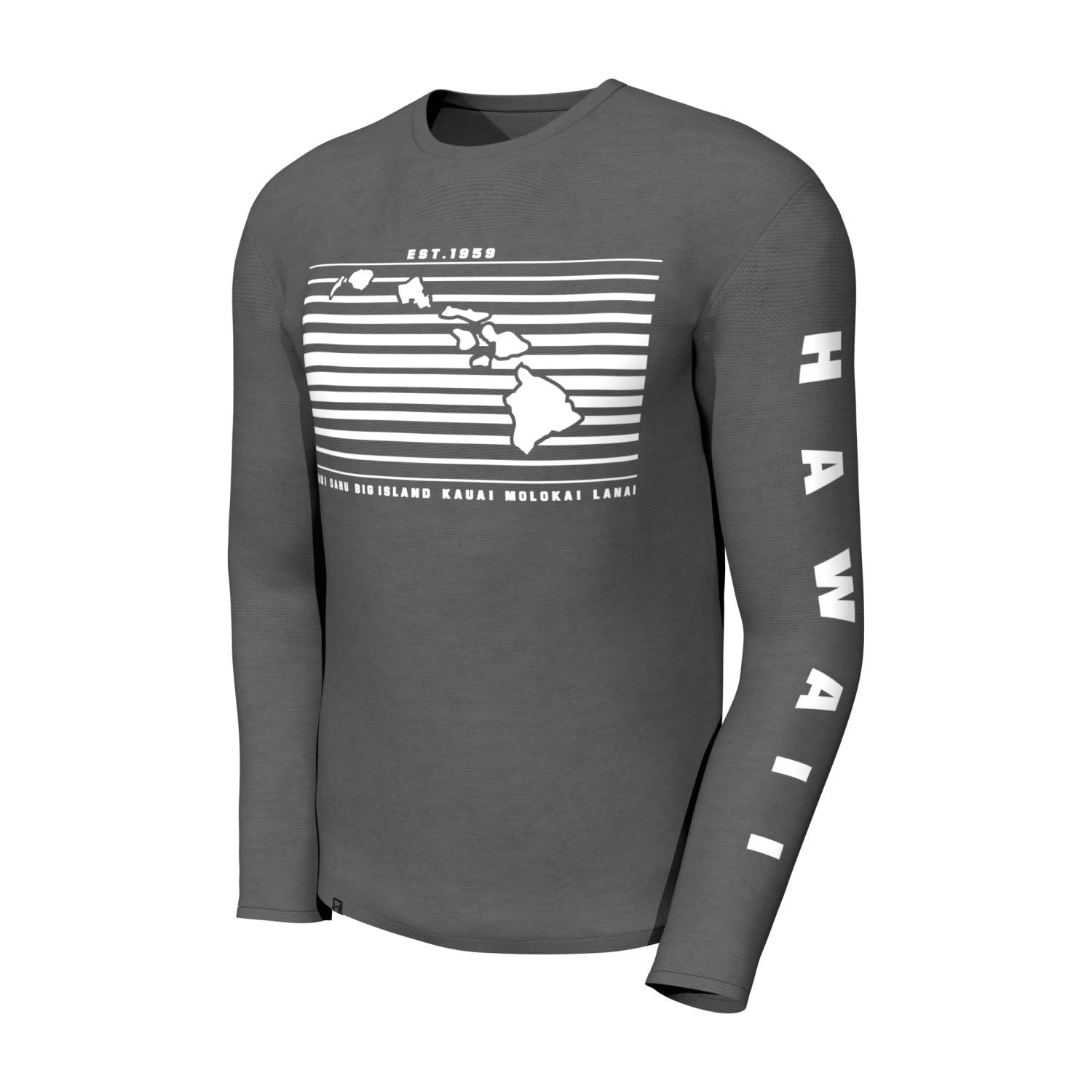 T-Shirt Long Sleeves: STRIPE HI MAP – Aloha Ave Store - Made with