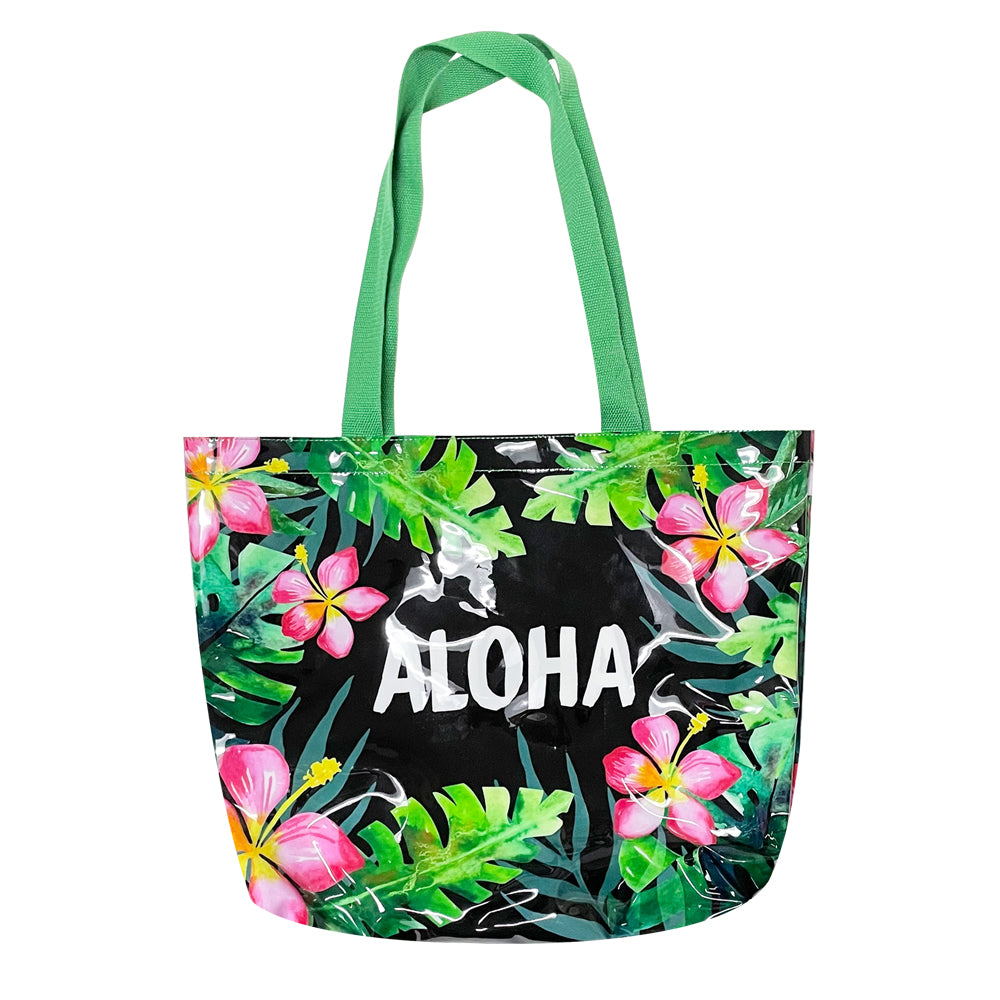 CLEAR TOTE BAG: Hibiscus Bloom – Aloha Ave Store - Made with Aloha